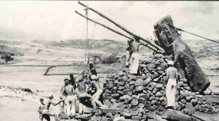 Carving, Transporting and Erecting Moai